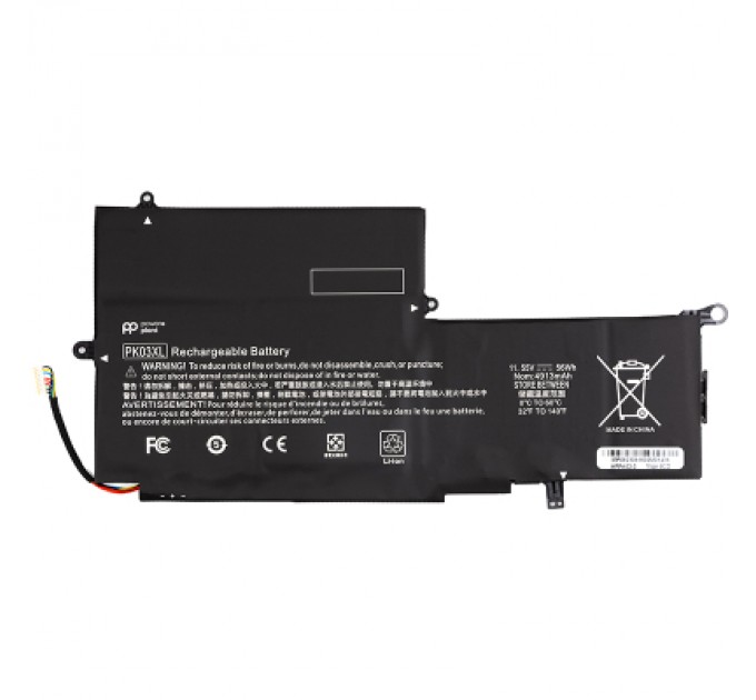 PowerPlant Акумулятор до ноутбука HP Spectre Pro X360 G1 (PK03XL) 11.55V 4913mAh PowerPlant (NB462032)