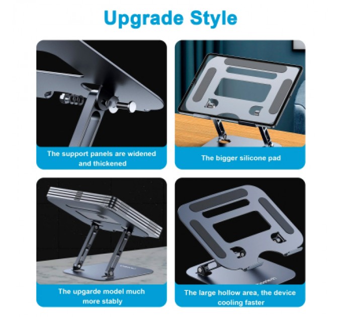 Choetech Підставка до ноутбука Choetech до 13", алюміній (H061-GY)