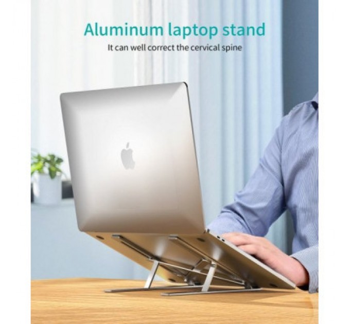 Choetech Підставка до ноутбука Choetech до 15", алюміній, компактна конструкція (H045-SL)