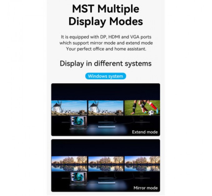 Vention Концентратор Vention USB3.1 Type-C to DP/HDMI/VGA/USB-C/USB3.0x3/RJ45/SD/TF/TRRS 3.5mm/PD 100W 12in1 (THSHC)