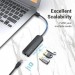Vention Концентратор Vention USB 2.0 to 3хUSB 2.0 + RJ45 100M Ethernet (CHPBB)