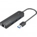 Vention Концентратор Vention USB 3.0 to 3хUSB 3.0/RJ45 Gigabit black (CHNBB)