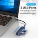 Vention Концентратор Vention USB 3.1 Type-C to 3xUSB 2.0+MicroUSB+RJ45 100M Ethernet black (TGOBB)