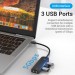 Vention Концентратор Vention USB 3.1 Type-C to 3xUSB 3.0+MicroUSB+3.5mm Sound Adapter black (TGQBB)