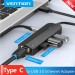 Vention Концентратор Vention USB 3.1 Type-C to 3xUSB 3.0+MicroUSB+RJ45 100M Ethernet black (TGPBB)