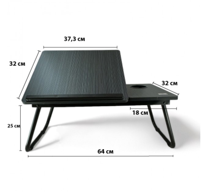 XoKo Столик для ноутбука XoKo до 22" Black Wood (XK-NTB-005-BK)