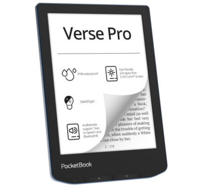 Pocketbook Електронна книга Pocketbook 634 Verse Pro, Azure (PB634-A-CIS)