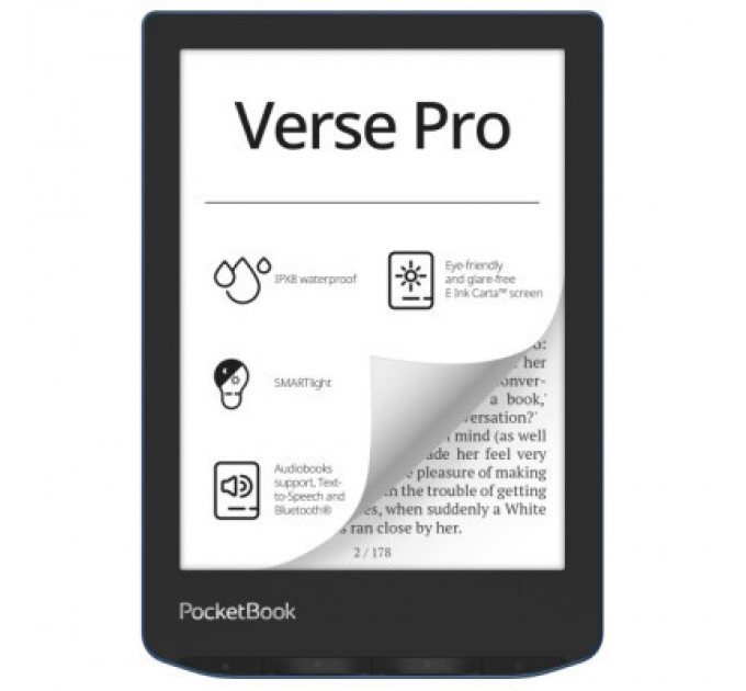 Pocketbook Електронна книга Pocketbook 634 Verse Pro, Azure (PB634-A-CIS)