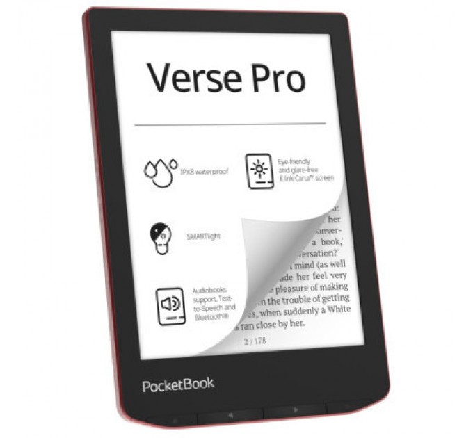Pocketbook Електронна книга Pocketbook 634 Verse Pro, Passion Red (PB634-3-CIS)