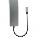 Prologix Концентратор Prologix USB3.1 Type C to HDMI+2*USB3.0+PD+Lan+TF+SD (PR-WUC-105B)
