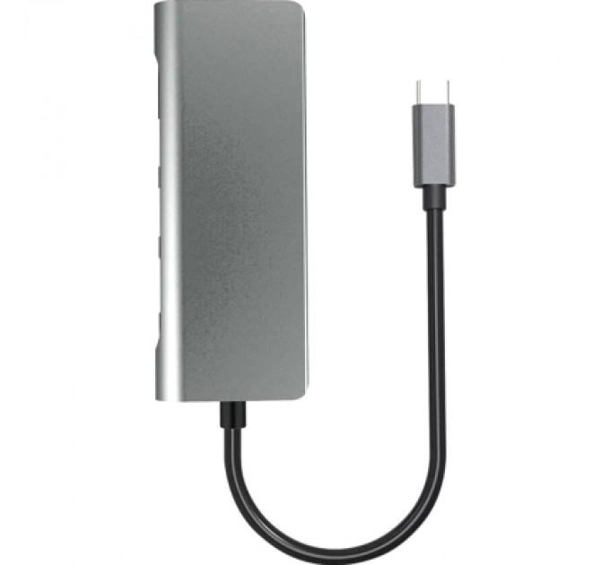 Prologix Концентратор Prologix USB3.1 Type C to HDMI+2*USB3.0+PD+Lan+TF+SD (PR-WUC-105B)