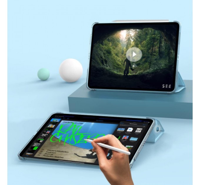 BeCover Чохол до планшета BeCover Tri Fold Hard Apple iPad Air 5 (2022) 10.9" Light Blue (709663)