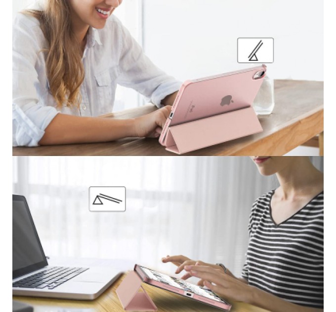 BeCover Чохол до планшета BeCover Tri Fold Hard Apple iPad Air 5 (2022) 10.9" Pink (709664)