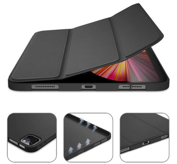 BeCover Чохол до планшета BeCover Tri Fold Soft TPU Silicone Apple iPad Pro 11 2020/2021/2022 Black (709710)