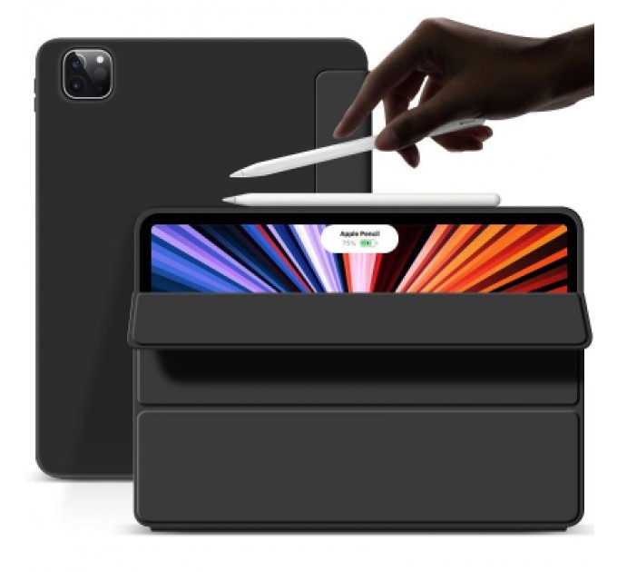 BeCover Чохол до планшета BeCover Tri Fold Soft TPU Silicone Apple iPad Pro 12.9 2020/2021/2022 Black (709712)