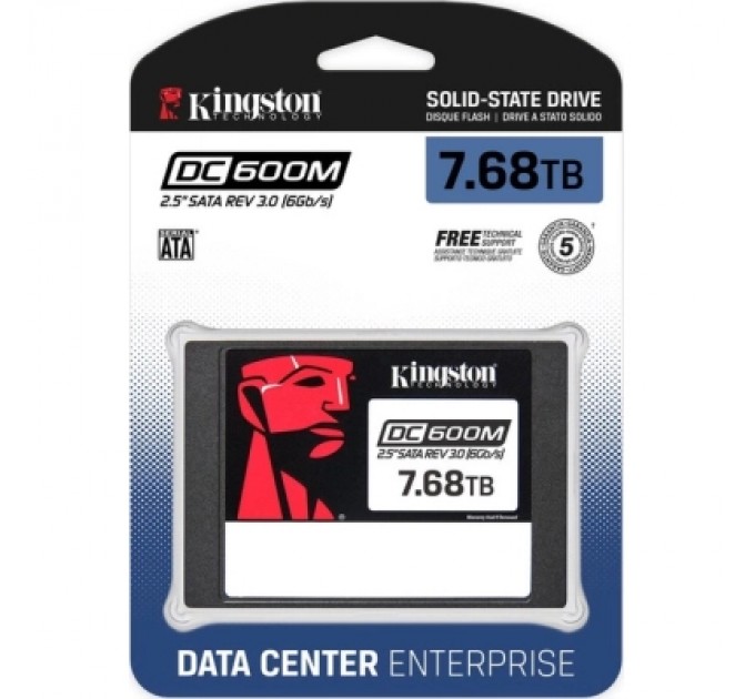 Kingston Накопичувач SSD 2.5" 7.68TB Kingston (SEDC600M/7680G)