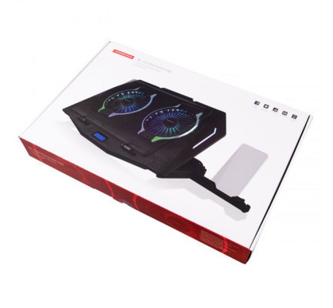 Modecom Підставка до ноутбука Modecom SILENT FAN MC-CF-21-RGB (PL-MC-CF-21-RGB)