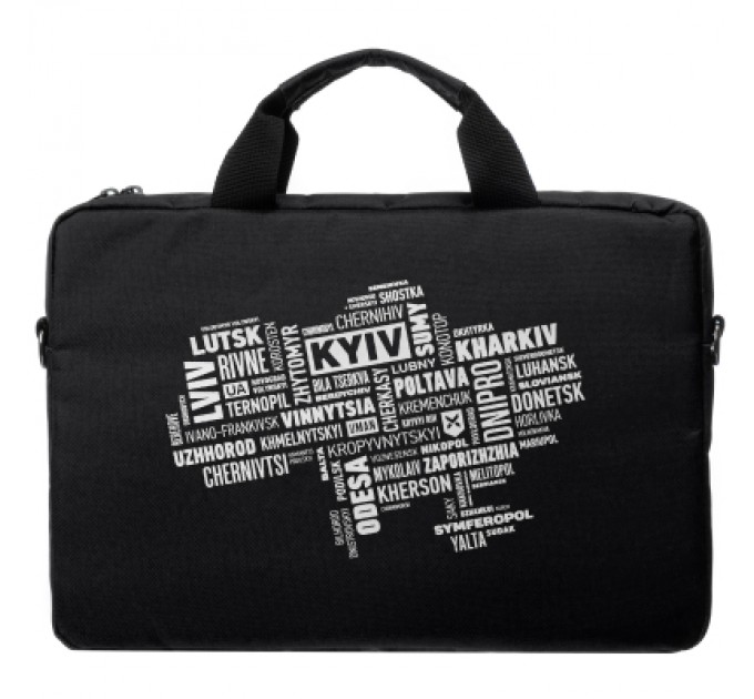 Vinga Сумка для ноутбука Vinga 15.6" NB1502 Black, white print (NB1502UWBK)