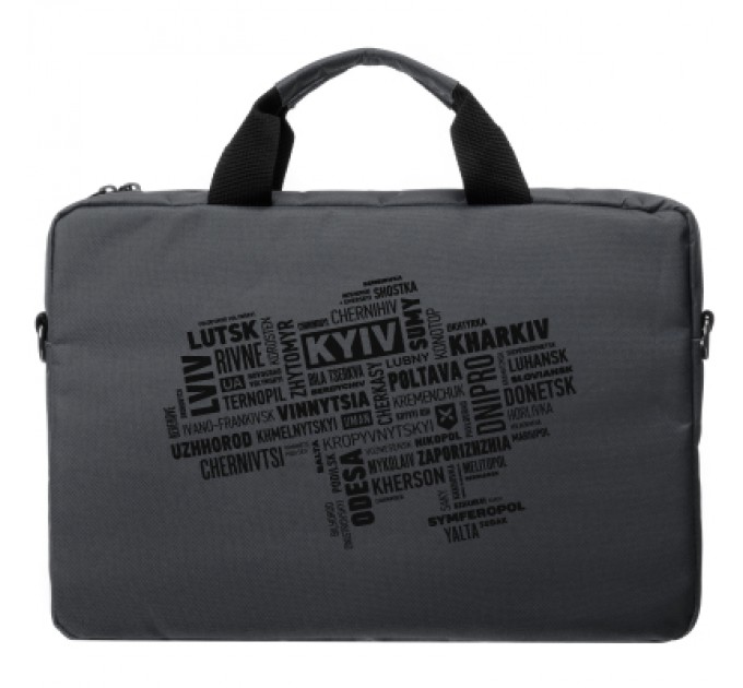 Vinga Сумка для ноутбука Vinga 15.6" NB1502 Gray, black print (NB1502UBGY)