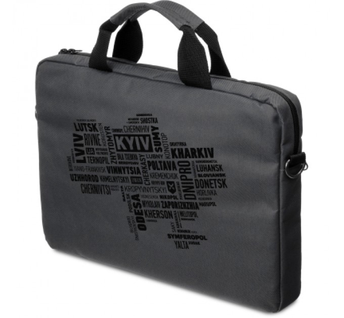 Vinga Сумка для ноутбука Vinga 15.6" NB1502 Gray, black print (NB1502UBGY)