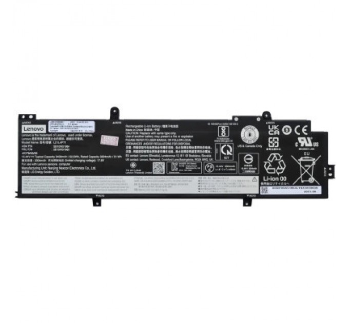 Lenovo Акумулятор до ноутбука Lenovo ThinkPad T14, P14s (3rd Gen) L21L4P71, 3440mAh (52.5Wh), 4cell, 15.44V, Li-ion (A47791)