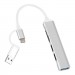 Dynamode Концентратор Dynamode 5-in-1 USB Type-C/Type-A to 1хUSB3.0, 2xUSB 2.0, card-reader SD/MicroSD (DM-UH-518)