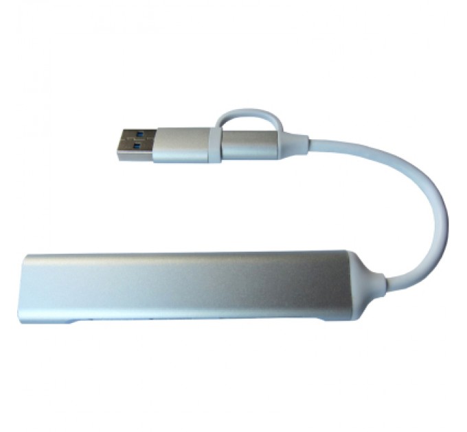 Dynamode Концентратор Dynamode 5-in-1 USB Type-C/Type-A to 1хUSB3.0, 2xUSB 2.0, card-reader SD/MicroSD (DM-UH-518)