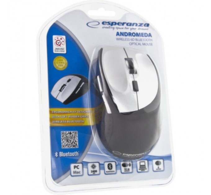 Esperanza Мишка Esperanza Andromeda Bluetooth Black-Silver (EM123S)