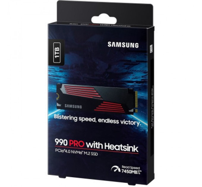Samsung Накопичувач SSD M.2 2280 1TB 990 PRO with Heatsink Samsung (MZ-V9P1T0CW)