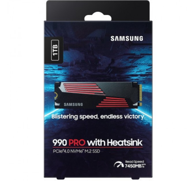 Samsung Накопичувач SSD M.2 2280 1TB 990 PRO with Heatsink Samsung (MZ-V9P1T0CW)