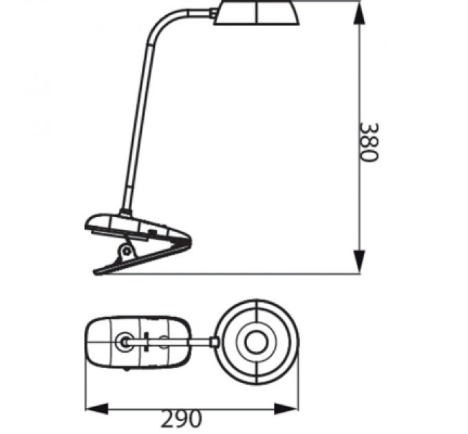 Philips Настільна лампа Philips LED Reading Desk lamp Donutclip 3W, 4000K, 1200mAh (Lithium battery), рожевий (929003179627)