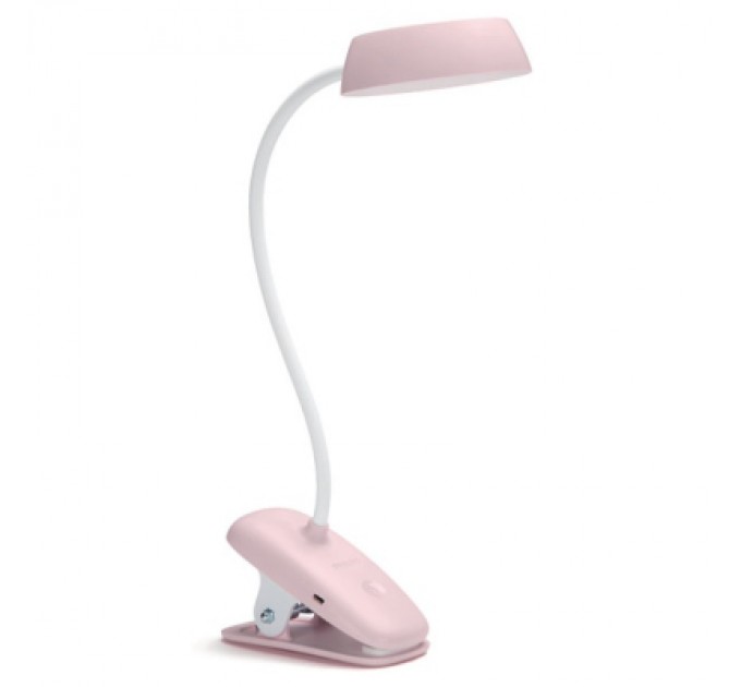 Philips Настільна лампа Philips LED Reading Desk lamp Donutclip 3W, 4000K, 1200mAh (Lithium battery), рожевий (929003179627)