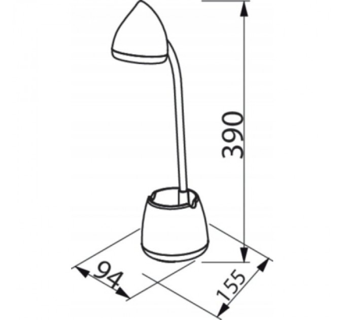 Philips Настільна лампа Philips LED Reading Desk lamp Hat 4.5W, 3000/4000/5700K, 1800mAh (Lithium battery), білий (929003241007)
