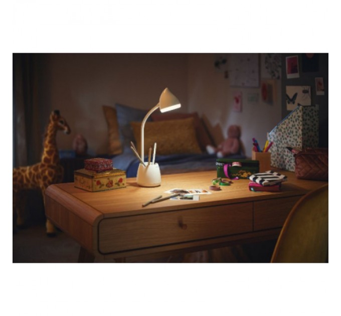 Philips Настільна лампа Philips LED Reading Desk lamp Hat 4.5W, 3000/4000/5700K, 1800mAh (Lithium battery), білий (929003241007)