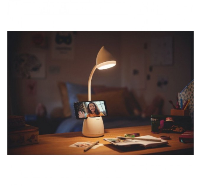 Philips Настільна лампа Philips LED Reading Desk lamp Hat 4.5W, 3000/4000/5700K, 1800mAh (Lithium battery), білий (929003241007)