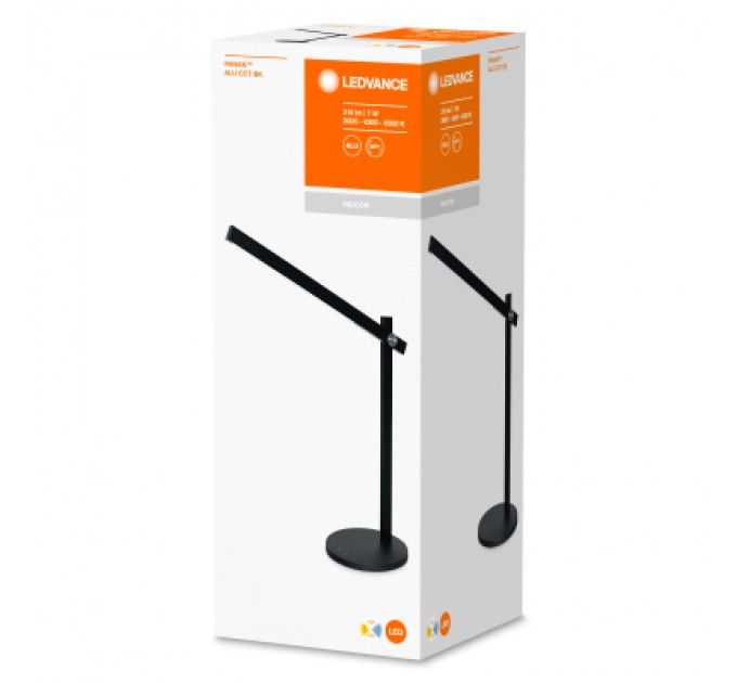 LEDVANCE Настільна лампа LEDVANCE PANAN ALU 7W, 3000/4300/6500K, 220В, чорна (4058075321281)