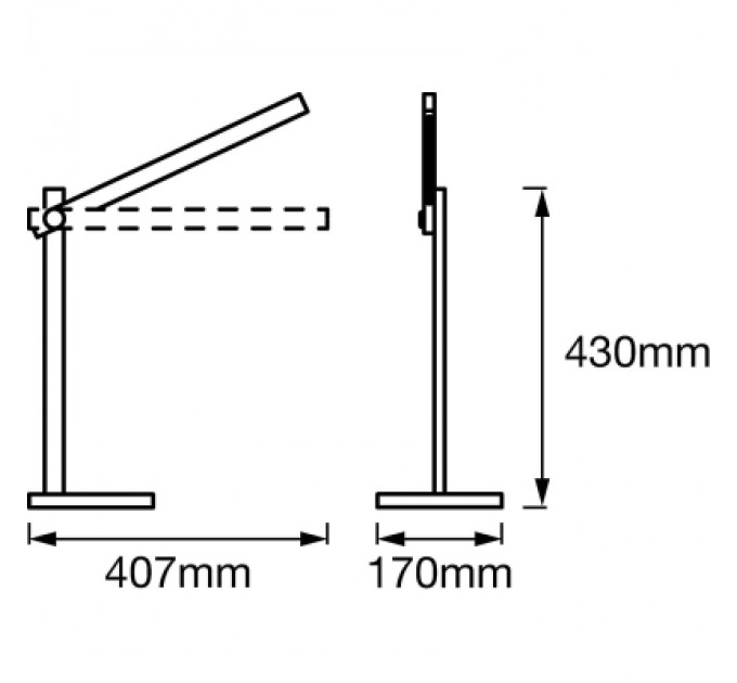 LEDVANCE Настільна лампа LEDVANCE PANAN ALU 7W, 3000/4300/6500K, 220В, чорна (4058075321281)