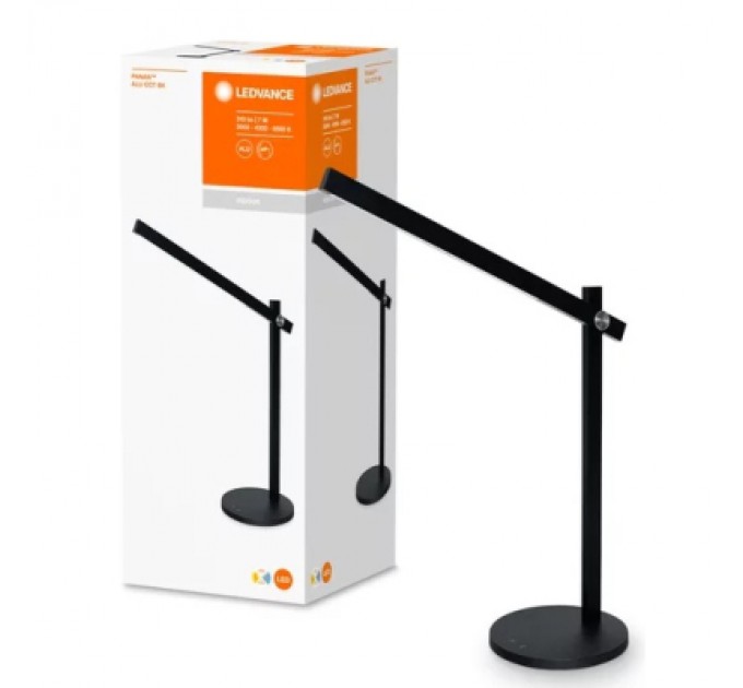 LEDVANCE Настільна лампа LEDVANCE PANAN ALU 7W, 3000/4300/6500K, 220В, чорна (4058075321281)