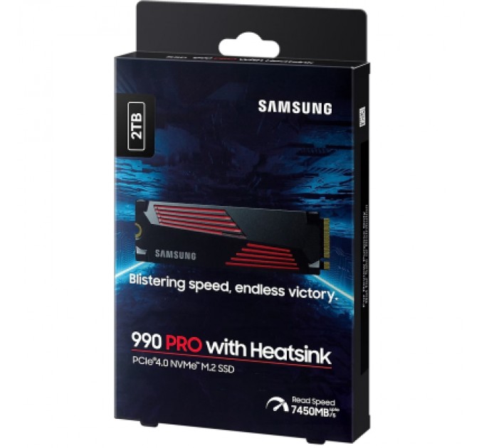 Samsung Накопичувач SSD M.2 2280 2TB 990 PRO with Heatsink Samsung (MZ-V9P2T0CW)