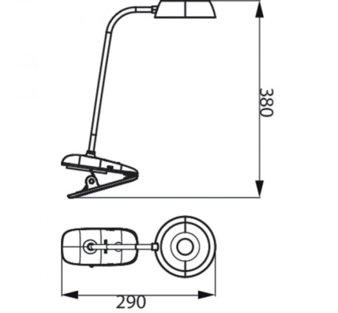 Philips Настільна лампа Philips LED Reading Desk lamp Donutclip 3W, 4000K, 1200mAh (Lithium battery), білий (929003179727)