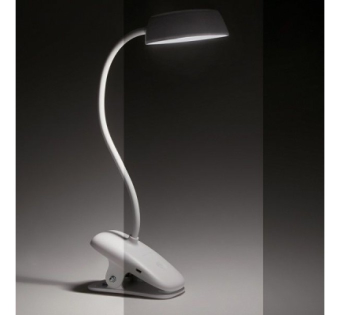 Philips Настільна лампа Philips LED Reading Desk lamp Donutclip 3W, 4000K, 1200mAh (Lithium battery), білий (929003179727)