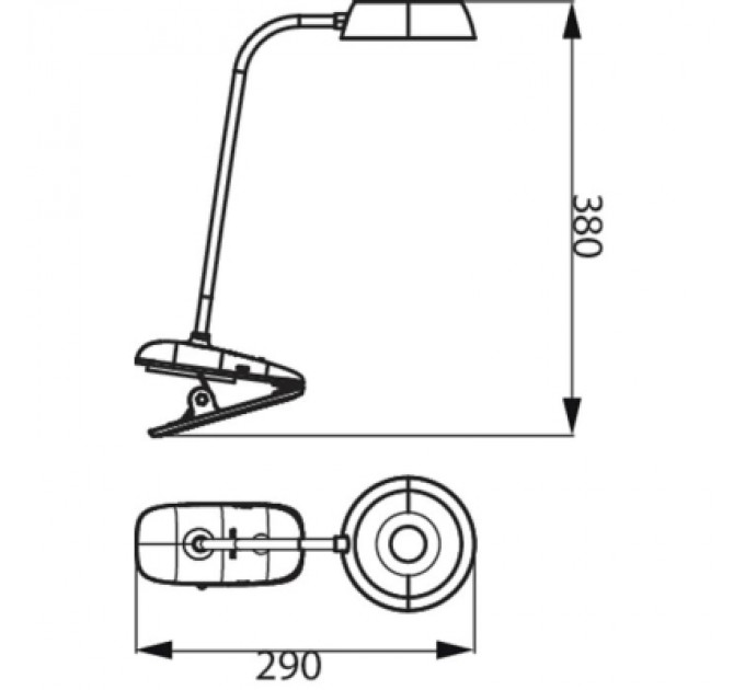 Philips Настільна лампа Philips LED Reading Desk lamp Donutclip білий (929003179707)