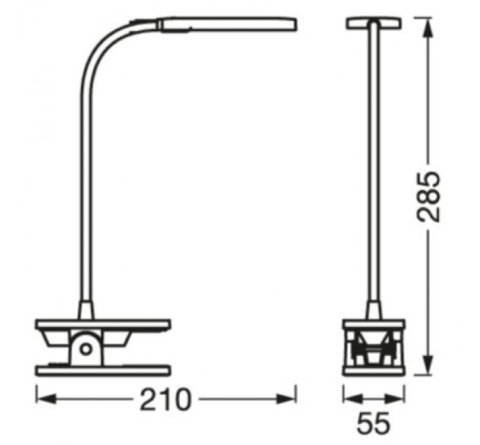 LEDVANCE Настільна лампа LEDVANCE LED PANAN CLIP 5W 4000K (4058075747883)