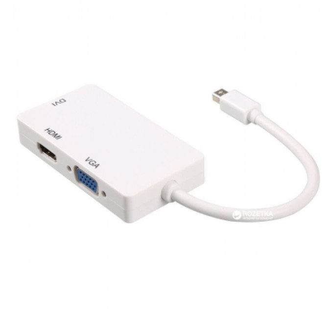PowerPlant Порт-реплікатор PowerPlant mini Display Port — HDMI, DVI, VGA (3 в 1) (CA910946)
