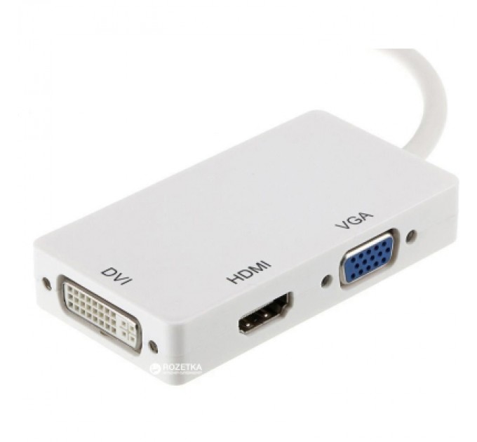 PowerPlant Порт-реплікатор PowerPlant mini Display Port — HDMI, DVI, VGA (3 в 1) (CA910946)