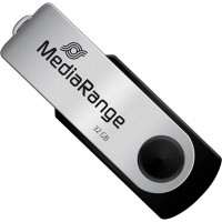 USB флеш накопичувач Mediarange 32GB Black/Silver USB 2.0 (MR911)