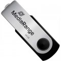 Mediarange USB флеш накопичувач Mediarange 64GB Black/Silver USB 2.0 (MR912)