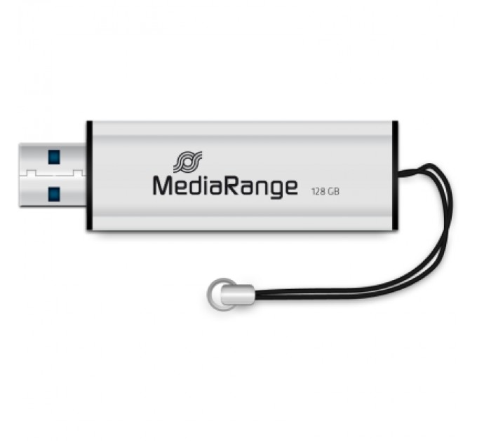 Mediarange USB флеш накопичувач Mediarange 128GB Black/Silver USB 3.0 (MR918)