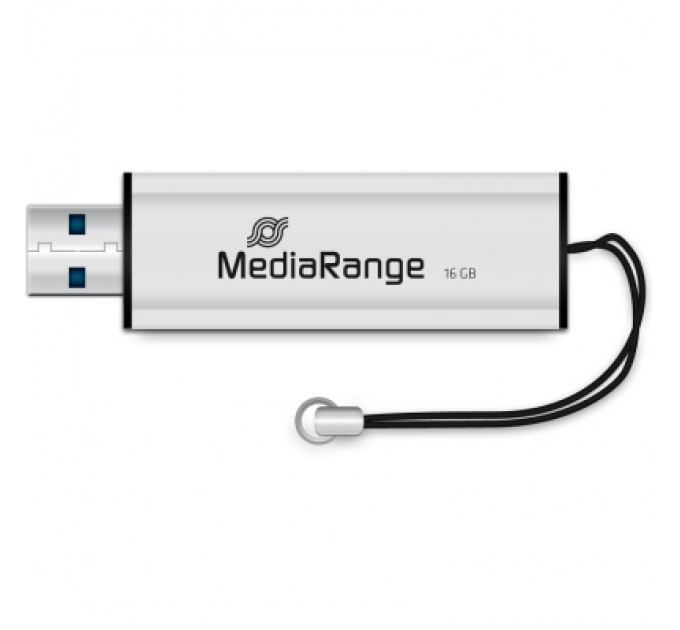 Mediarange USB флеш накопичувач Mediarange 16GB Black/Silver USB 3.0 (MR915)