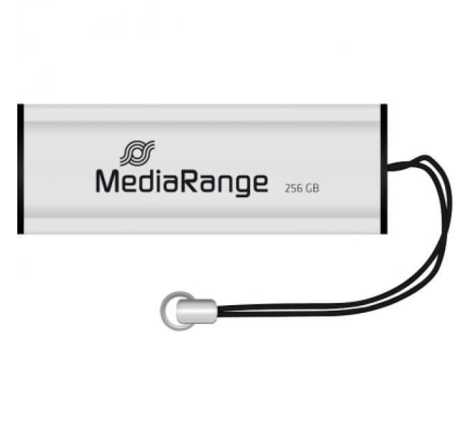 Mediarange USB флеш накопичувач Mediarange 256GB Black/Silver USB 3.0 (MR919)